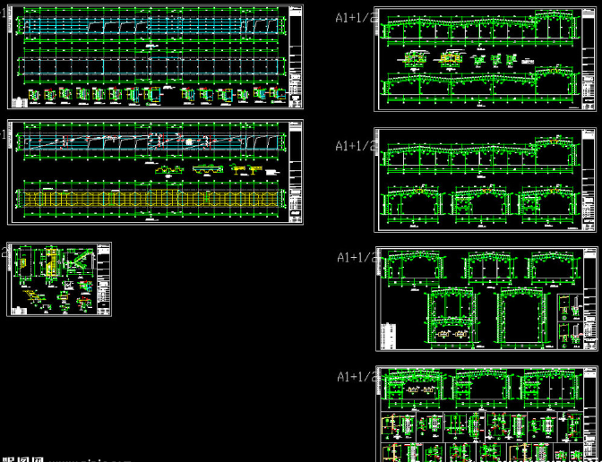 澳门钢结构厂房图纸