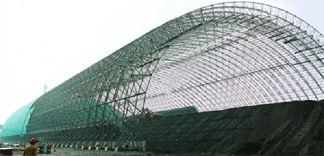 澳门热电厂螺栓球网架干煤棚