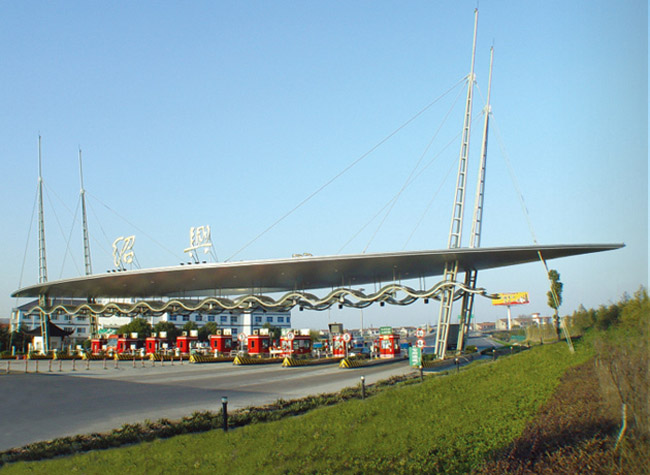 澳门收费站网架工程